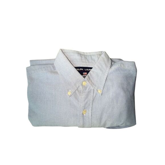 Vintage 1990’s Ralph Lauren Sport Men’s Blaire 100% Cotton USA Shirt Size L - Picture 6 of 10